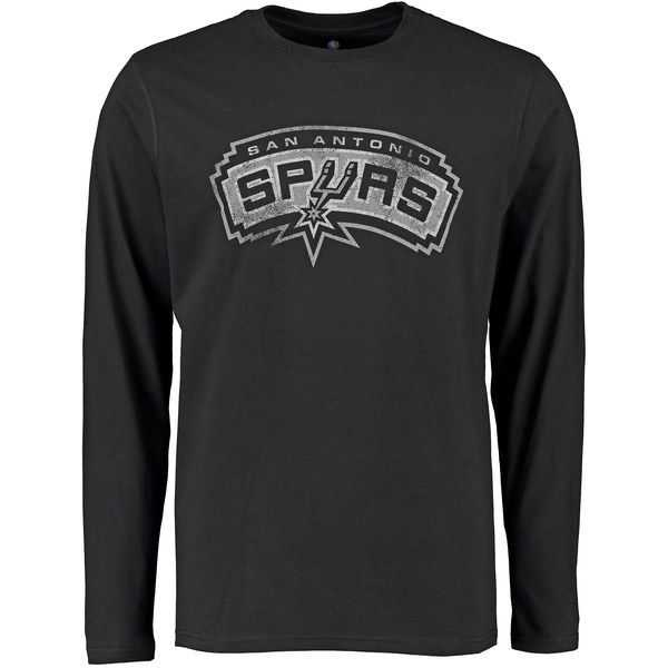 San Antonio Spurs Distressed Long Sleeve WEM T-Shirt - Black,We sell and wholesale San Antonio Spurs Distressed Long Sleeve WEM T-Shirt - Black on line form chian!